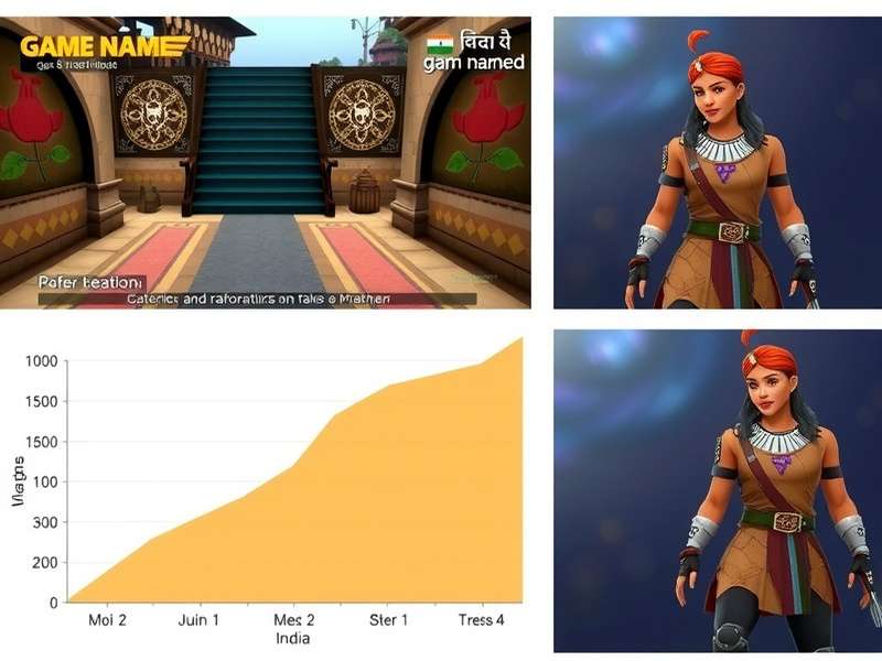 Graph showing Game Name 8 download growth in India over time
